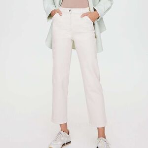 NEW Aritzia Wilfred Free Kelsey Pant Bone 4